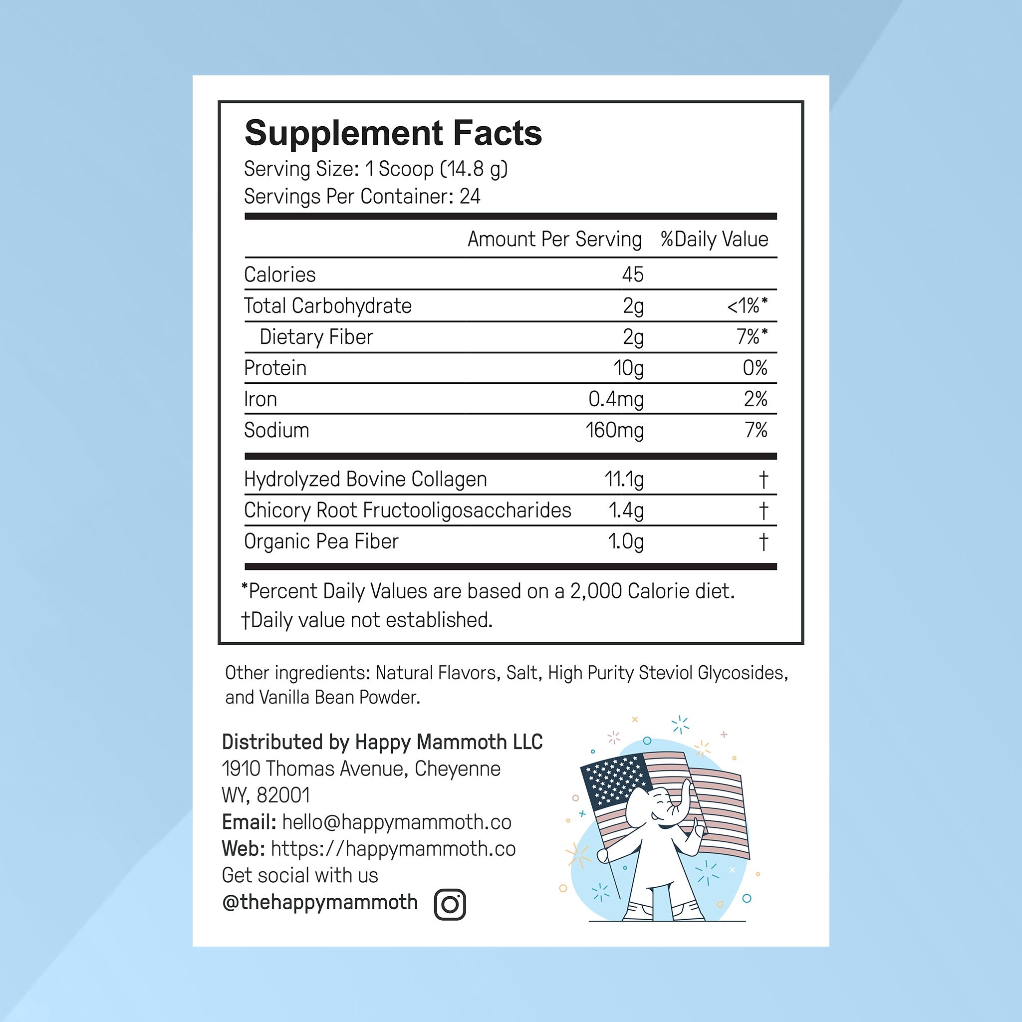 Collogen Label Prebiotic Collagen Protein: Heal Your Gut, Feel Amazing – Happy Mammoth